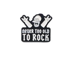 Homer Simpson never too old to rock pin