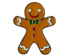 Honningkagemand jule pin 26x22mm