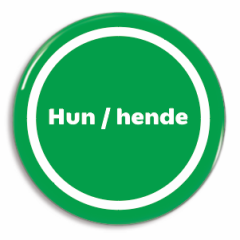 Hun / Hende Coop Pronominer - Grøn