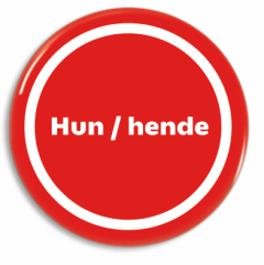 Hun / Hende Coop Pronominer - Rød