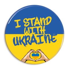 I stand with Ukraine badge