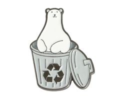 Isbjørn i Genbrug Skraldespand pin