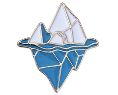 Isbjerg pin Antarktis 23x25mm