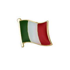 Italiensk flag emaljepin