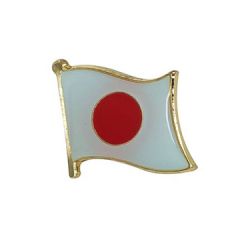 Japansk flag emalje pin