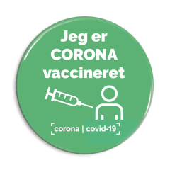 Jeg er CORONA vaccineret - grøn