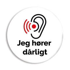 Jeg hører dårligt badge