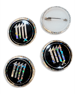 Jomfruen stjernetegn badge 25mm