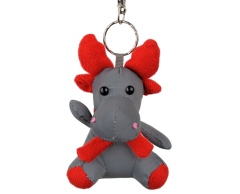 Jule-rensdyr refleksdyr i rød uden logo