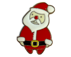 Julemand pin 26x18mm - Sjovt tilbehør til julefrokosten