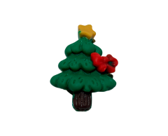 Lille juletræ gipsmagnet, 23x16mm