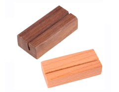 Kort holder i træ - god til visitkort, navnepap eller pinskort