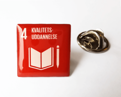 Kvalitetsuddannelse printet pin SDG verdensmål nr. 4