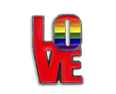 Love LGBT regnbue emalje pin