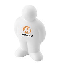 Antistress mand - mulighed for eget tryk på forsiden af manden