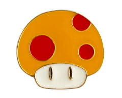 Mario mega svamp pin - Retro gaming 19x21mm
