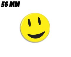 Gul meget glad smiley magnet 56mm