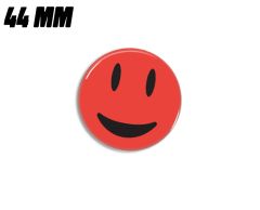 Rød meget glad smiley magnet 44mm