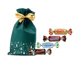 Mellem julepose med mars blanding 650g - 20x35cm