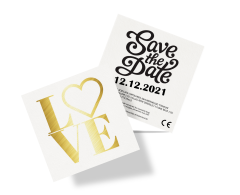 Metallic guld og sølv tatoveringer