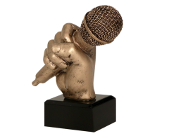 Microfon musik statuette 