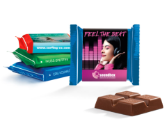 Ritter SPORT Mini med banderole med tryk