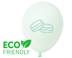 Eco friendly ballon macaron farvet