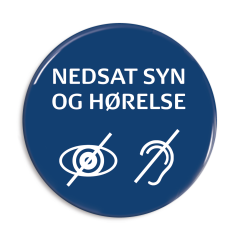 Nedsat syn og hørelse badge