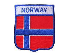Norway strygemærke med Norges flag