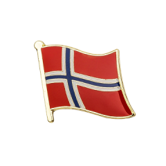 Norsk flag emaljepin