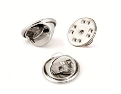 Imiteret sølv sommerfugle pins låse 10 stk.