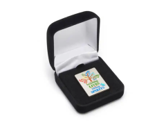 Satin æske til pins lille model -  42mm x 42mm x 27mm  