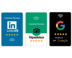 Plast kort med NFC chip - 85x54mm 