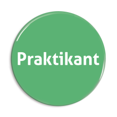 Praktikant badge grøn