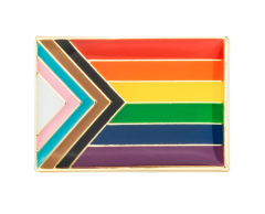 Progress Pride flag pin 25x15mm - Nyt Pride flag