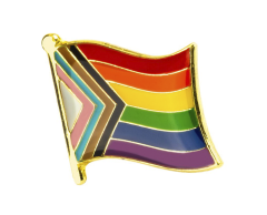 Progress Pride regnbue flag pin - LGBT