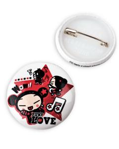 Pucca punk love badge 25mm
