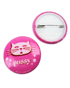Pussy badge med kat 25mm