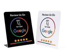 PVC L skilt med NFC chip - Medium