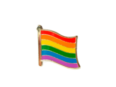 Regnbue flag emaljepin