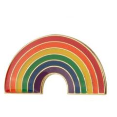 Regnbue emalje pin