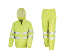 Refleks regntøj sæt med logo tryk