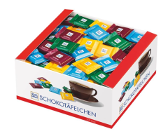Kasse med Ritter sport chokolade 200 styk. - Midlertidigt udsolgt