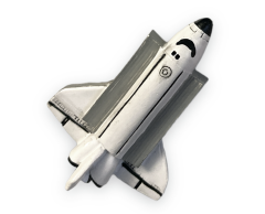 Rumraket 3D magnet, 60x44mm