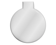Rund reflekterende magnet i PVC