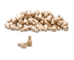 Sæt med 100 natur spillebrikker