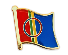 Samisk flag emaljepin