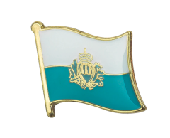 San Marinos flag emalje pin 19x16mm