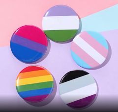 Pride lager badges - Flere forskellige layouts