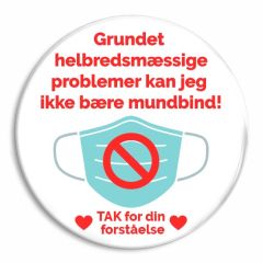 Kan ikke bære mundbind